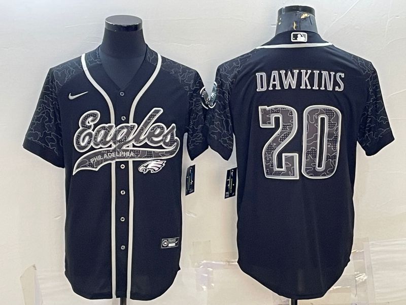Men Philadelphia Eagles #20 Dawkins Black Reflector 2022 Nike Limited NFL Jersey->denver broncos->NFL Jersey